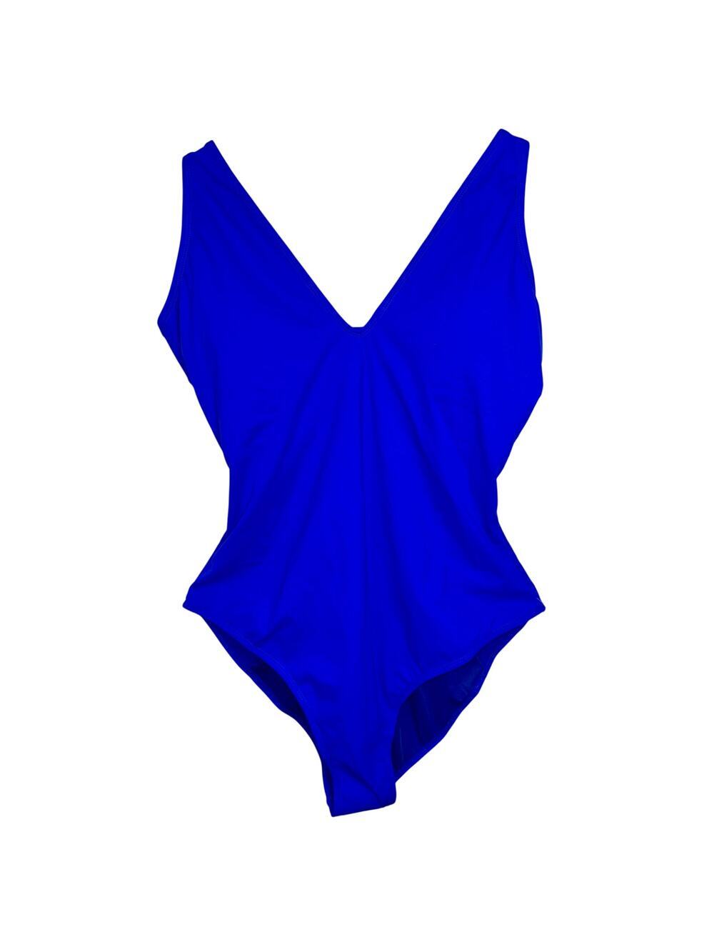 NWT TA3 Plungey Sapphire Blue Contour Corset One Piece Swimsuit Size 3X Reg Long
